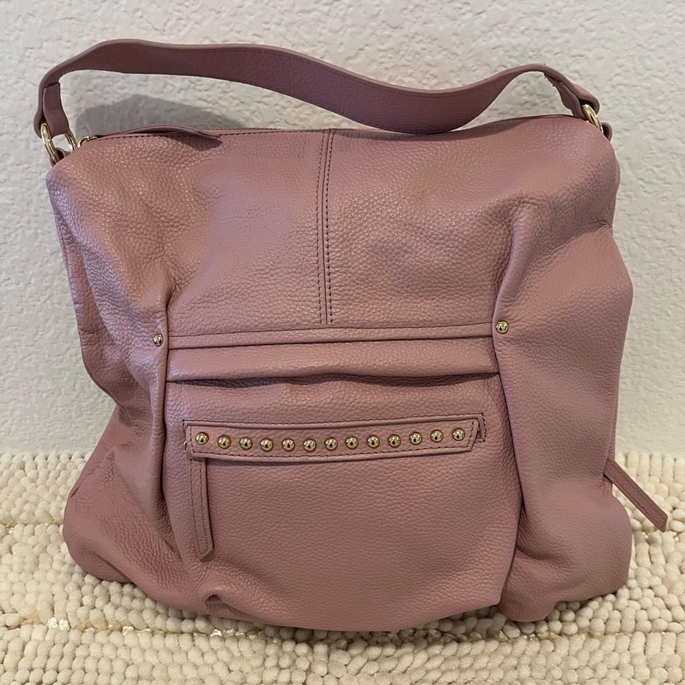 LAGGO Soft Petal Pink Pebbled Leather Bag (New w/o Tags)